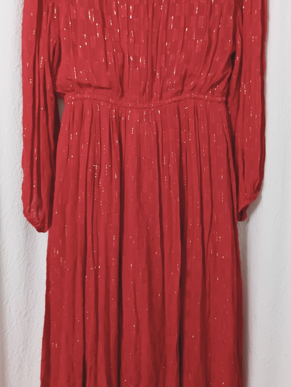 Anthropologie Allene Shimmer Maxi Dress With Pockets Size S - Picture 8 of 14
